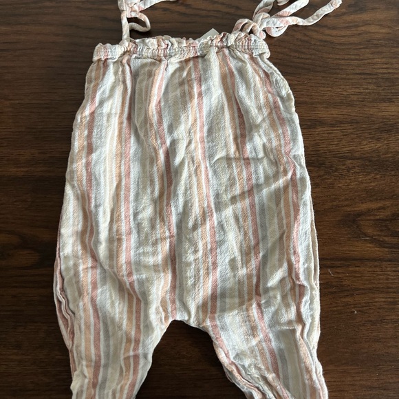 Rylee + Cru Other - Rylee and Cru Striped Tie jumpsuit